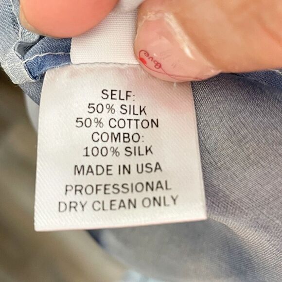 ADEAM Silk Tie-Dye Print Knee-Length Tent Dress Sz 2 - Picture 8 of 9